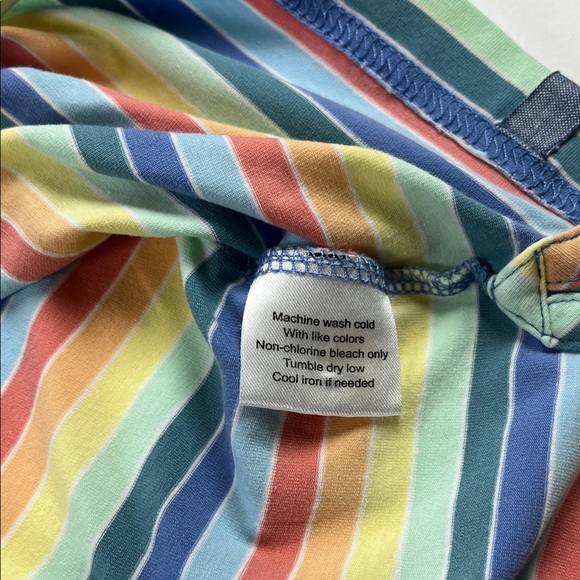 Peter Millar Colorful Striped Polo Shirt Cotton Spandex Blend Sz L - Picture 7 of 7